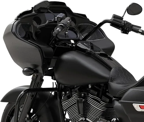 Miniatura 6 de HR3 Puertas de guantera de mezclilla negra para Road Glide para carenado interior, compatible con Road Glide FLTRX 2015 y 2017 Road Glide Special