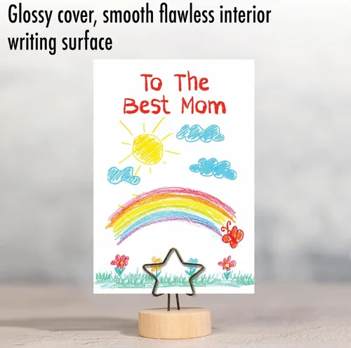 Miniatura 3 de NobleWorks Tarjeta de felicitación del día de la madre con sobre de 5 x 7 pulgadas (1 tarjeta) MomLove You Mommy-Rainbow C10309IMDG