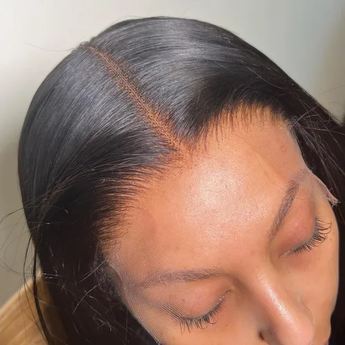 Miniatura 15 de BEEOS Encaje frontal real HD de 13 x 4 pulgadas, encaje frontal ultra fino invisible HD vívido limpio pre-arrancado cabello humano lacio sedoso