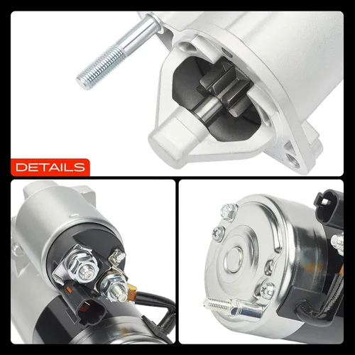 Miniatura 9 de Motor de arranque A-Premium compatible con Kia Magentis 07-10, Optima 07-10, Rondo 07-10 y Hyundai Santa Fe 07-09, V6 2.7L, 12V 1.2KW 8 dientes