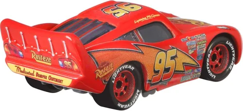 Miniatura 4 de Mattel Disney y Pixar Cars - Vehículos fundidos a presión a escala 1:55, autos de juguete coleccionables, Lightning McQueen