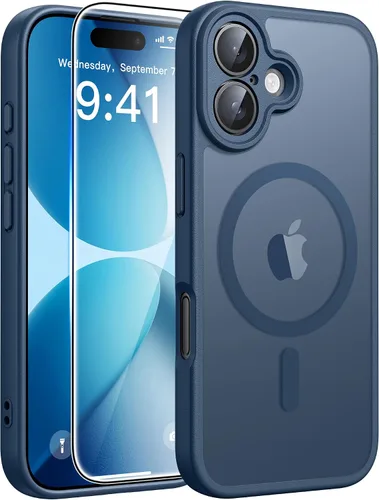 Miniatura 51 de FNTCASE - Funda para iPhone 16 Pro: magnética, mate, translúcida, de grado militar, protectora contra caídas, resistente, fina, duradera y a prueba