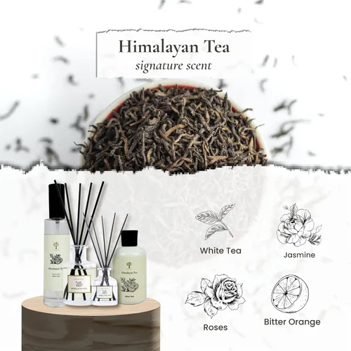 Miniatura 3 de PRISTINE Difusor de aroma inspirado en el Himalayan Tea/Westin Hotel con varilla de caña gratis Difusores de varillas de fragancia fresca