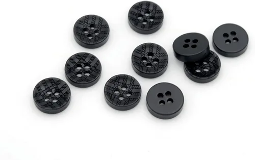 Miniatura 2 de 20 botones redondos de resina de 4 agujeros, broches de costura para manualidades, accesorios hechos a mano (blanco, 0.433 in)