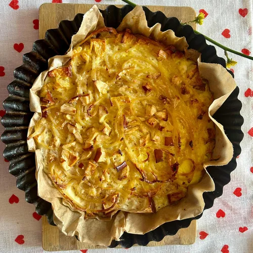 Miniatura 2 de Paquete de 2 sartenes antiadherentes, sartén para quiche, molde de acero al carbono con fondo suelto extraíble (11 pulgadas)