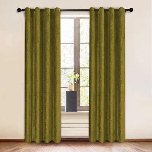 Miniatura 12 de KEMCO Panel de cortina opaca de felpilla de doble cara para sala de estar, dormitorio, dormitorio, sala de estar, oficina, con aislamiento térmico