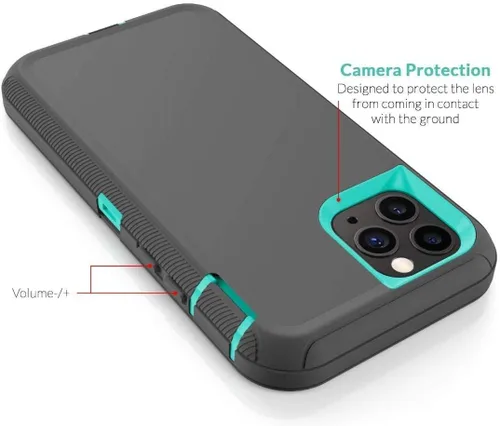 Miniatura 3 de Defender - Funda protectora compatible con iPhone 12 Pro Max, funda híbrida a prueba de golpes, diseño de doble capa, cubierta dura diseñada