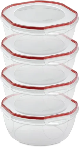 Miniatura 10 de Sterilite Recipiente ultra sellado de 4.7 cuartos de galón, recipiente grande hermético para almacenamiento de alimentos, tapa de cierre, apto