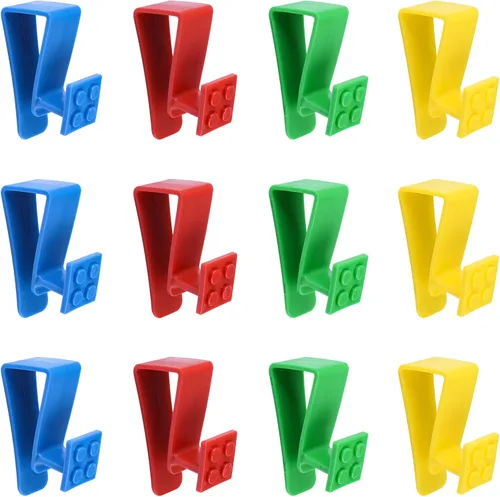 Miniatura 16 de Over Cabinet Door Hooks, 8Pcs Plastic Over Door Single Hooks Multi-Purpose Over The Cupboard Drawer Hooks Space-Saving Hanger Extender Clips Hooks