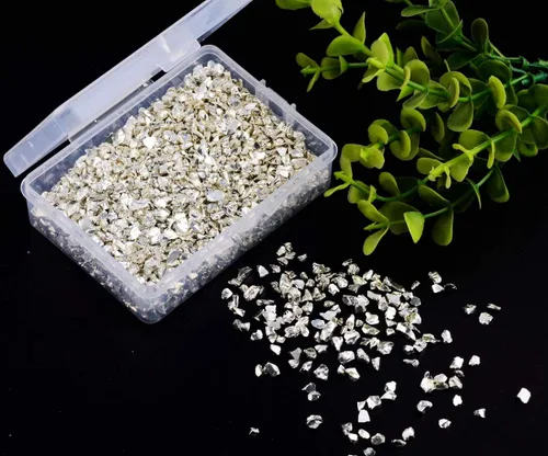 Miniatura 3 de Brillantinas metálicas irregulares de vidrio triturado, espolvorea con purpurina gruesa, dorado, 3.53 oz, 5/64 – 5/32 pulgadas, para manualidades