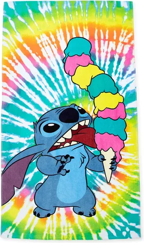 Jay Franco Disney Lilo & Stitch Summer Things - Toalla grande para baño/piscina/playa para niños, toalla de algodón súper suave y absorbente, Multi