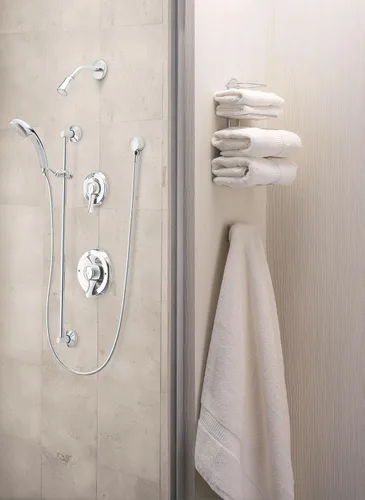 Miniatura 2 de Moen 8342 Commercial Posi-Temp - Juego de ducha con dos asas, cromado