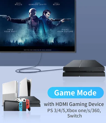 Miniatura 6 de Adaptador HDMI a DisplayPort 4K a 60Hz, convertidor HDMI 2.0 a DP 1.2, alimentado por USB, cable de 0.65 pies, unidireccional, compatible con PS5