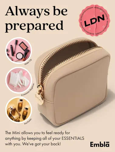 Miniatura 5 de Bolsa de Maquillaje de Viaje Embla Bolsa de Aseo de Viaje, Arena, Mini, Mini