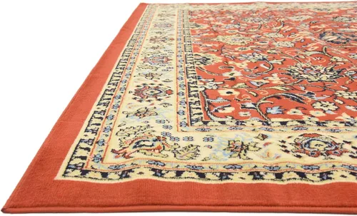 Miniatura 66 de Unique Loom Colección Sialk Hill - Alfombra de área Washington (3 pies 3 pulgadas x 5 pies 3 pulgadas, rectángulo, burdeos/crema)