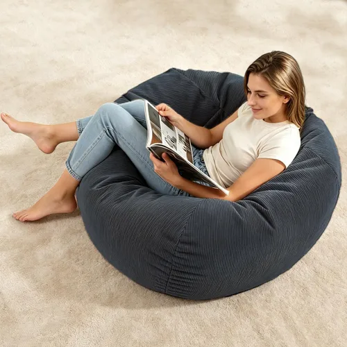 Miniatura 9 de LPMOERA Puf de espuma viscoelástica para niños/adolescentes con relleno redondo para niños, para sala de estar, dormitorio, dormitorio