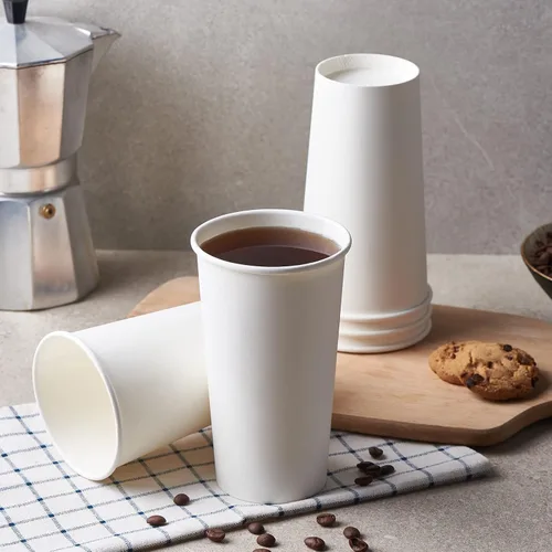 Miniatura 8 de CIAO! Vaso caliente de papel blanco de 20 onzas, desechable, 3.543 in de diámetro, 600