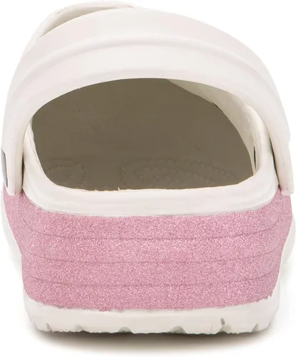 Miniatura 7 de Olivia Miller Zapatos para niños, Pink Skies Collide Glitter Slip-On Niñas Zuecos Plataforma Slide Sandalias