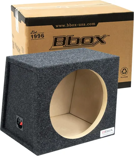 Atrend Bbox Caja de subwoofer sellada única de 12 pulgadas - Cajas y cubiertas para subwoofer para automóviles - Caja de subwoofer premium mejora la