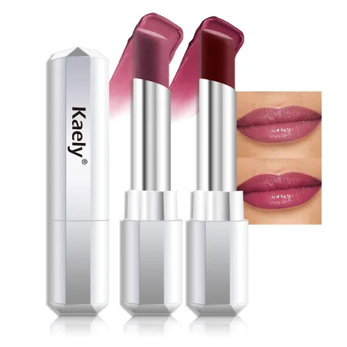Miniatura 19 de Kaely - 2 piezas de bálsamo labial tintado de miel, lápiz labial de brillo hidratante para labios secos de mujer, maquillaje de mancha de brillo