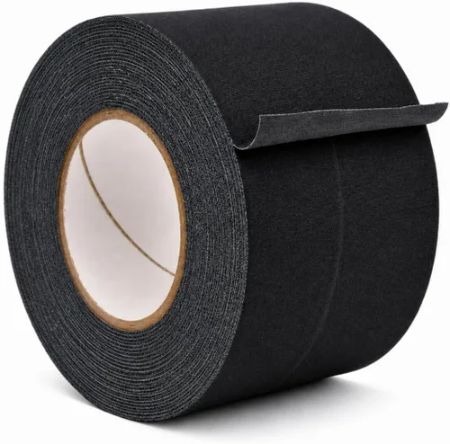 Miniatura 24 de WOD - Cinta adhesiva negra de grado profesional, fabricada en Estados Unidos, 1 pulgada x 50 yardas, sin residuos pegajosos, cables, no reflectante