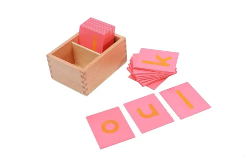 Miniatura 3 de Adena Montessori Letras de papel de lija en minúsculas y mayúsculas, material de aprendizaje para el desarrollo temprano del niño, juguete