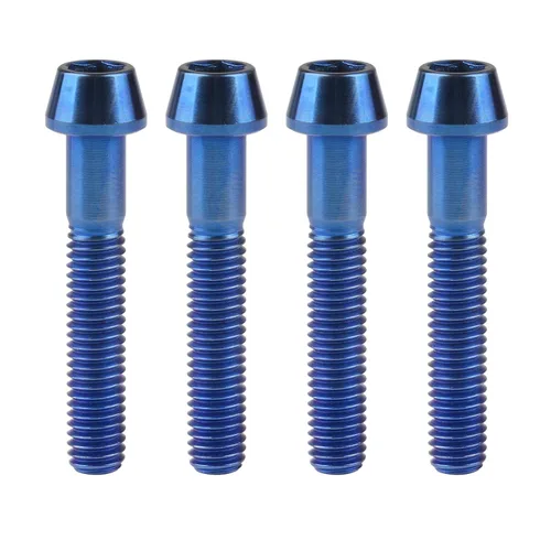 Miniatura 52 de Titanio Ti M6 x 10 16 18 20 25 30 35 40 45 50 55 60 2.559 in Allen - Tornillos hexagonales de 2.559 in, tornillos cónicos, paquete de 4