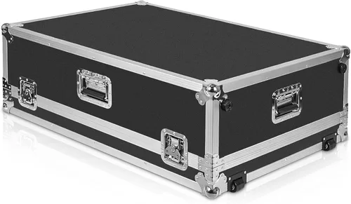 Miniatura 4 de Sound Town Estuche Mezclador ATA de Madera Contrachapada con Protección Interior de Espuma y Ruedas Integradas para Mezclador Digital Midas M32 Negro