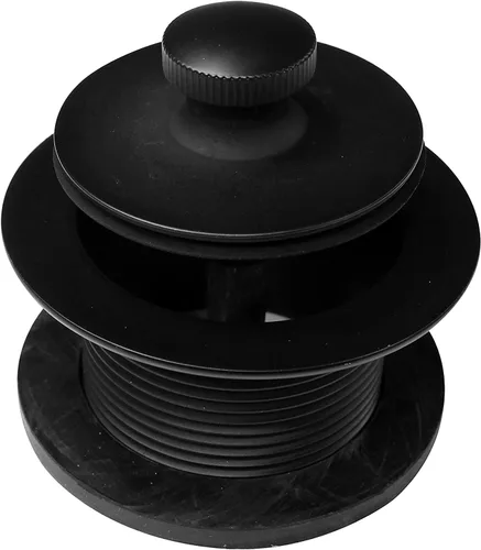 Miniatura 10 de Westbrass 597144-62 Conjunto de desbordamiento y desbordamiento tubular de polietileno de 14 pulgadas con placa frontal de 2 agujeros y tapón
