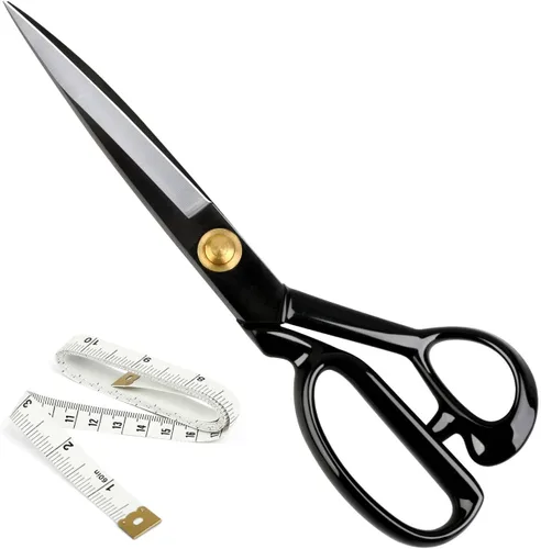 Tijeras de tela profesionales de 10 pulgadas resistentes para cuero, tijeras de costura para sastrería, resistencia industrial, acero de alto