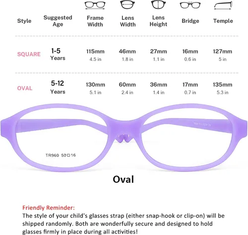 Miniatura 32 de AQWANO Children Optical Glasses Frame tr90 Flexible Bendable One-piece Safe Eyeglasses Girls Boy