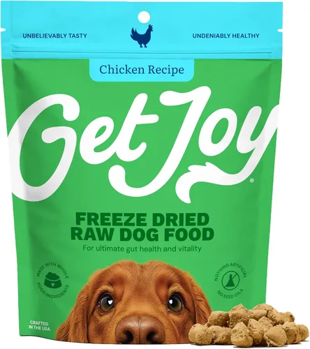 Miniatura 14 de Get Joy Bocadillos liofilizados de carne de res cruda, alta en proteínas sin cereales, mezclador y complemento de comida seca para perros
