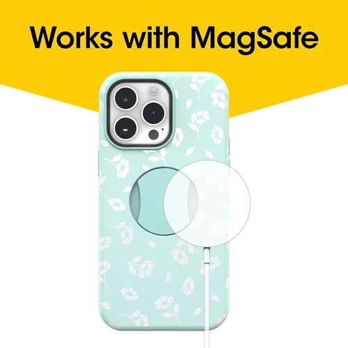 Miniatura 3 de OtterBox OTTERGRIP Symmetry Series - Funda para iPhone, embalaje no minorista (Poppies by The Sea Blue, iPhone 14 Pro Max)