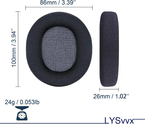 Miniatura 4 de Almohadillas para SteelSeries Arctis 7/Pro/9/9X/5/3/1/Prime/7+/7P/7X (no compatible con Nova), repuesto de auriculares de espuma de alta densidad