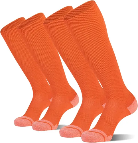 CS CELERSPORT Paquete de 23 calcetines de béisbol y sóftbol para fútbol, hasta la rodilla, sobre la pantorrilla, calcetines deportivos