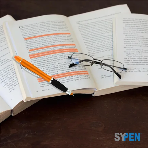 Miniatura 3 de SyPen Bolígrafos personalizados con resaltador de gel y lápiz capacitivo, paquete de 200 unidades, impresión a granel, resaltador bíblico de 3