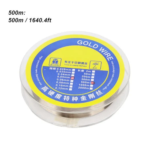 Miniatura 7 de Alambre de separación de pantalla LCD, alambre de corte de pantalla, dureza de acero de aleación de tungsteno fuerte, 0.002 in, corte limpio