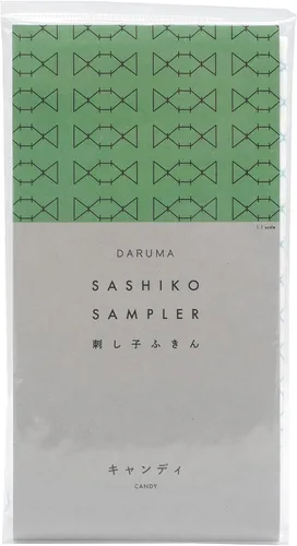 Miniatura 21 de DARUMA Sashiko Sampler - Tela original color azul marino (ángulo recto conectado)