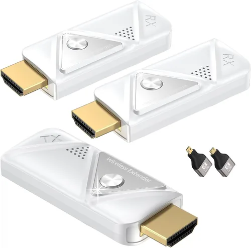 Miniatura 11 de Transmisor y receptor HDMI inalámbrico actualizado 2026 de 328 pies/328.1 ft, salida de decodificación 4k 1080P, Plug & Play portátil 0.08 oz/0.18