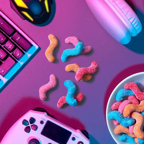 Miniatura 10 de Trolli Sour Bursting Crawlers - Caramelos de gomitas ácidas, 4.25 onzas (Paquete de 12)