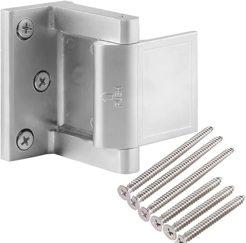 Cerradura de puerta de seguridad para hotel con tornillos de acero inoxidable, pestillo de puerta de privacidad para puertas batientes, cerradura de