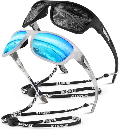 Miniatura 9 de WEAROYO - Gafas de sol polarizadas deportivas para hombres y mujeres, gafas de pesca y conducción rectangulares, protección UV400 Marco C