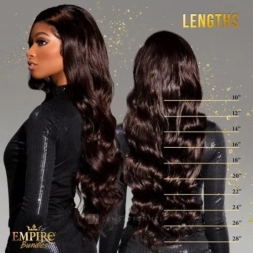 Miniatura 4 de Sensationnel Paquetes Empire - Cabello humano ondulado 10A sin enredos para tejer y coser con estilos, 1 paquete (10 pulgadas, rubio 613)