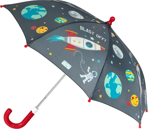 Miniatura 6 de Stephen Joseph Kids' Color Changing Wet Dry Umbrella, Water reacting, Pinch Free Umbrellas for Rain Children's Umbrella, BUTTERFLY, 23"X29