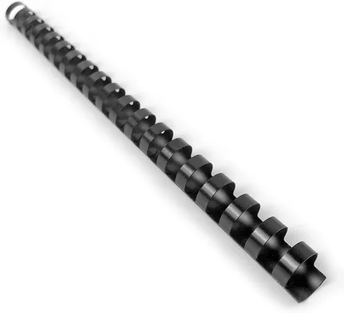 Miniatura 14 de HOUYEE Peine de encuadernación de plástico de 1/2 pulgada, 19 anillos, capacidad de 90 hojas, tamaño carta, espinas de encuadernación de peine negro
