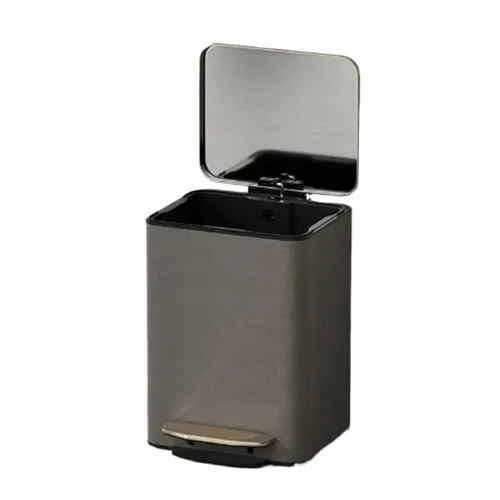 Miniatura 2 de Contenedor de basura Cubo De Basura Con Pedal para Inodoro, Soporte Negro para Oficina, Cocina, Baño, Productos Útiles para El Hogar Tapa de basura
