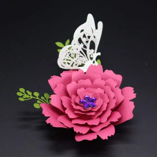 Miniatura 5 de Diferentes troqueles de corte de pétalos de flores, troqueles de flores, plantillas de troquelado de metal para álbum de recortes DIY Artista