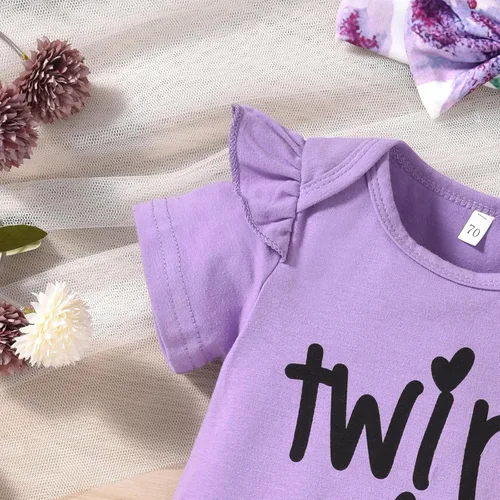 Miniatura 32 de fioukiay Conjunto de ropa de verano para bebés y niñas recién nacidas prematuros, mameluco, pantalones, diadema, conjunto de ropa para el verano