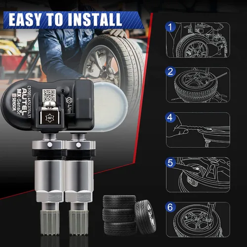 Miniatura 4 de Autel TPMS Sensor MX-Sensor Sensor de presión de neumáticos 1-Sensor 315MHz +433MHz Sensor de reemplazo de neumáticos de doble frecuencia Sensores