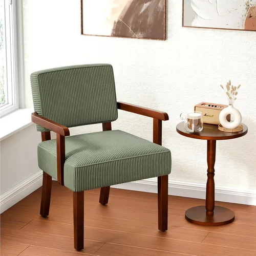 Miniatura 17 de FAGAGA Juego de 2 Sillas de Acento con Mesa, Sillas de Sala de Estar con Asiento y Reposabrazos VelvetSoft para Sala de Estar Dormitorio Sala